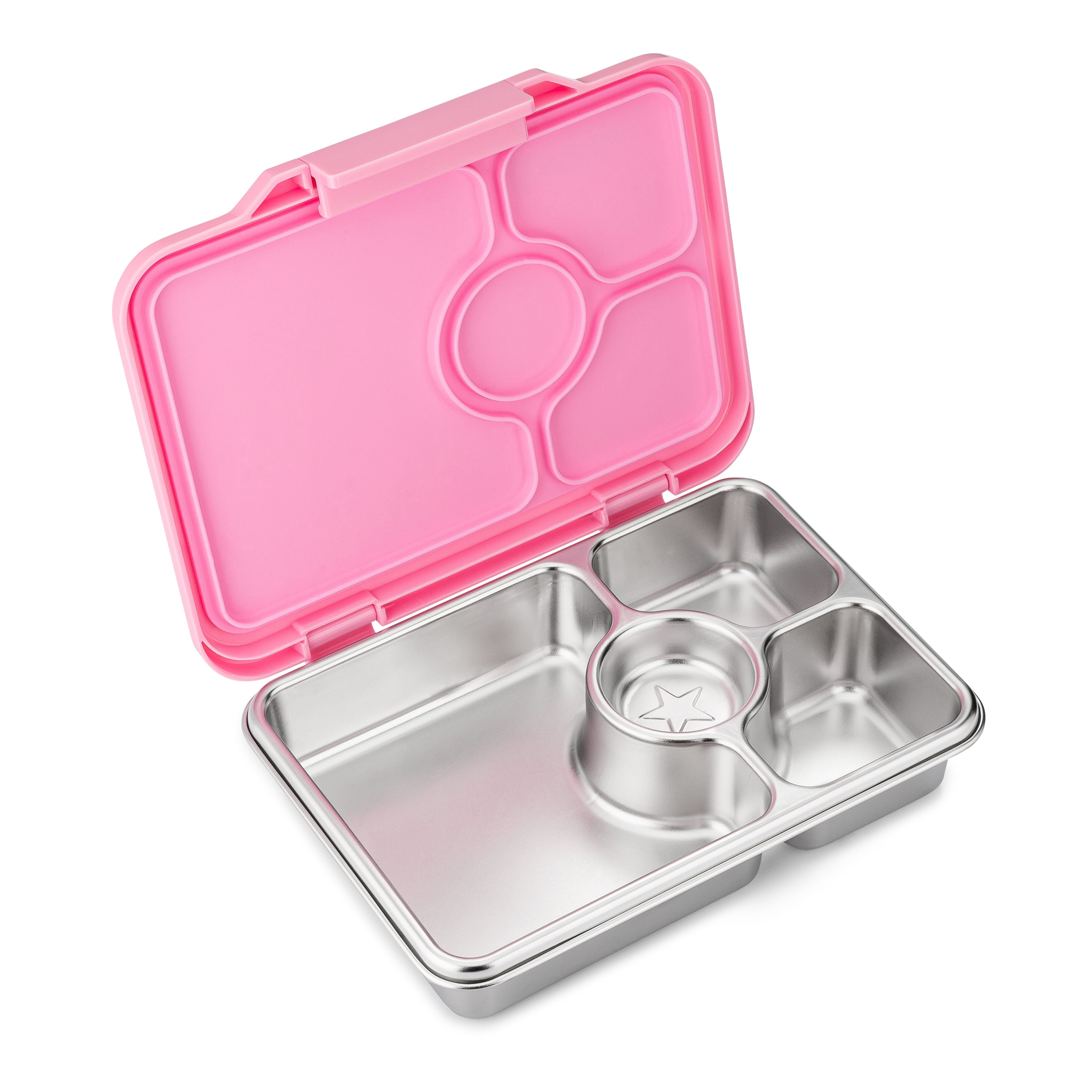 Yumbox Prêt nerezový bento box Versailles Pink 4 přihrádky