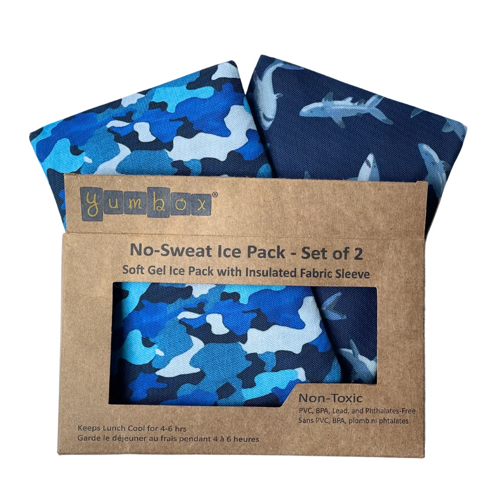 Yumbox No-Sweat chladicí vložky 2ks Camo Sharks gelové