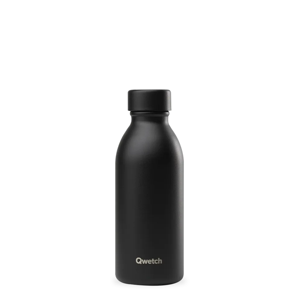 Qwetch Icon Matt Noir termoláhev 350 ml nerez černá