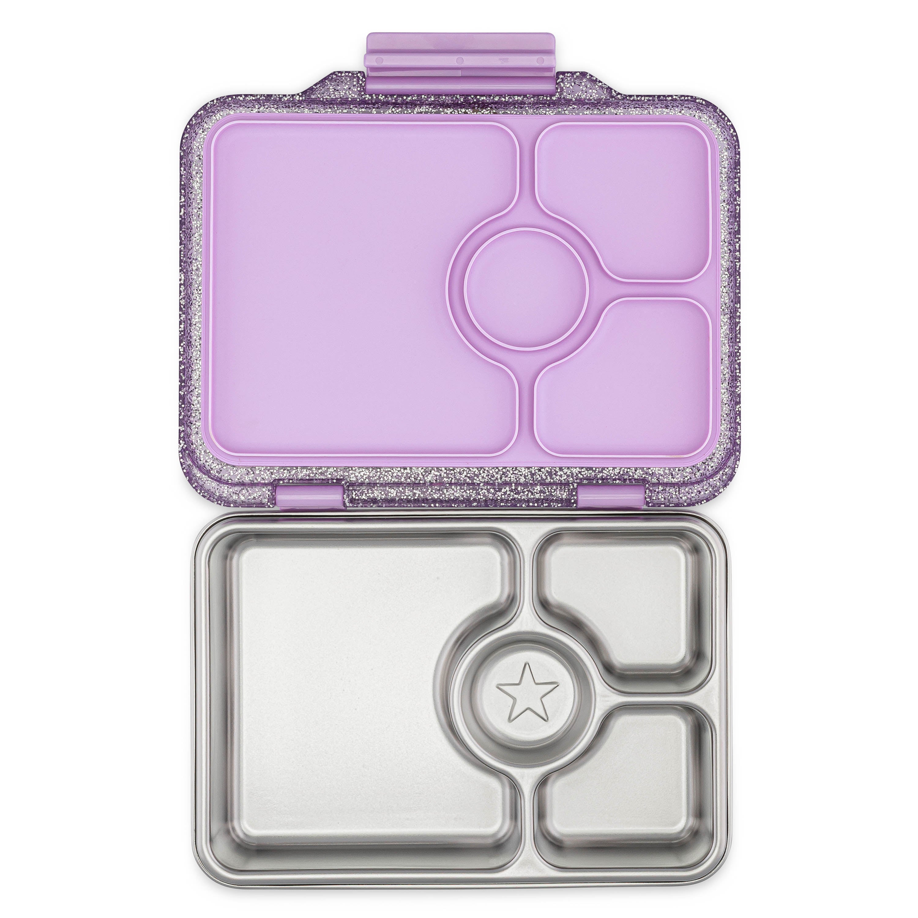 Yumbox Prêt svačinový box nerez fialový glitter