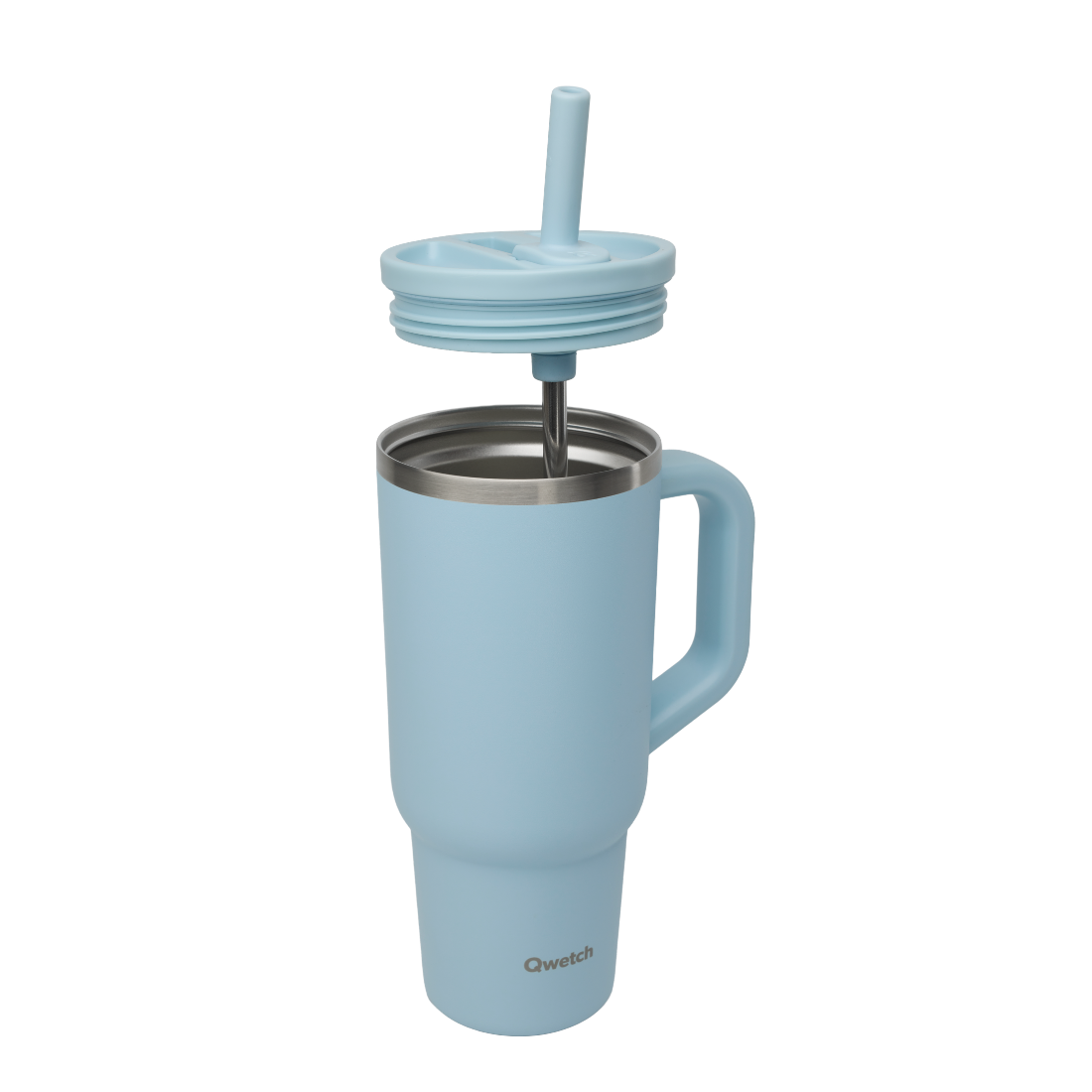 Qwetch Travel Cup termohrnek 900 ml modrý pastelový