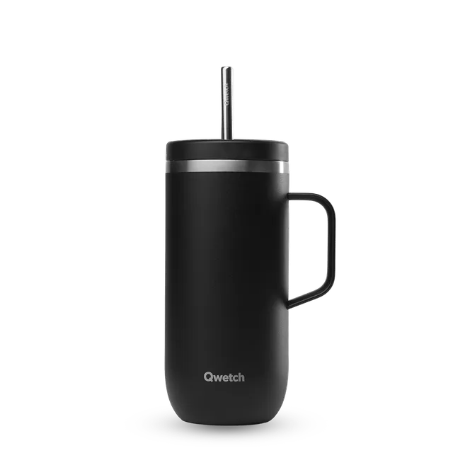 Qwetch Cold Cup Matt Noir termohrnek 600 ml s uchem