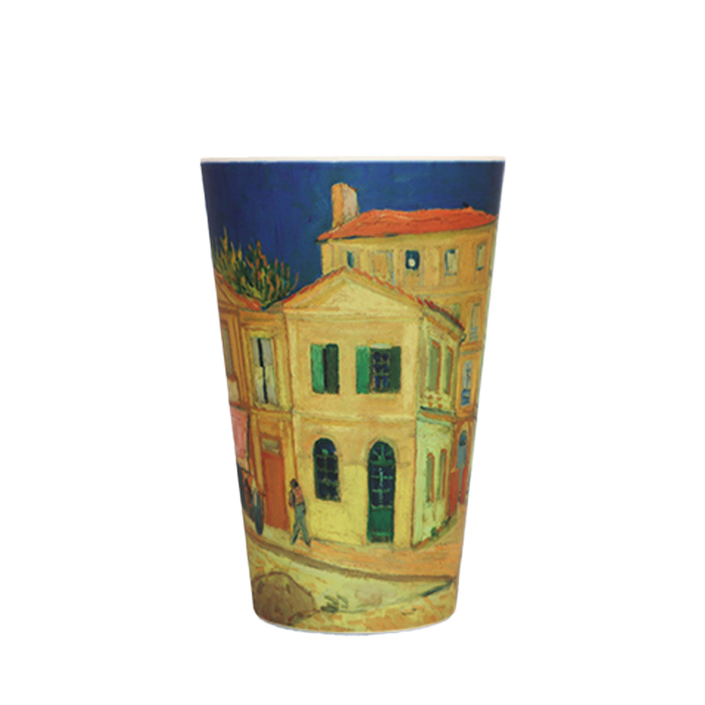 Ecoffee Cup Yellow House kelímek na kávu bez BPA