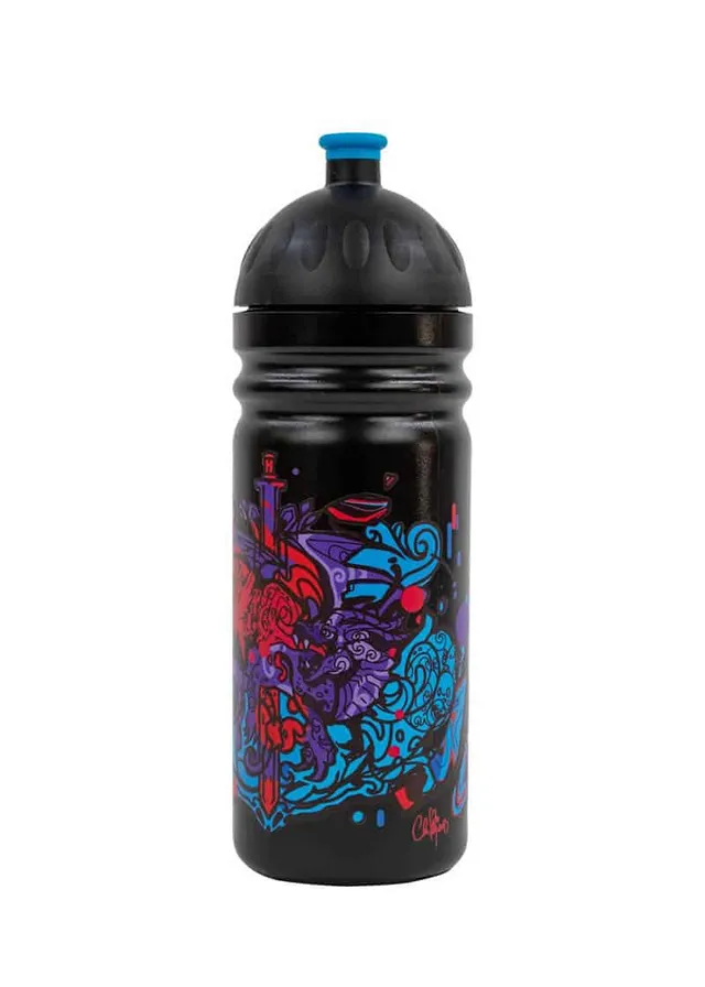 Zdravá lahev Doodle Dragon lahev 0,7 l + zátka BPA free