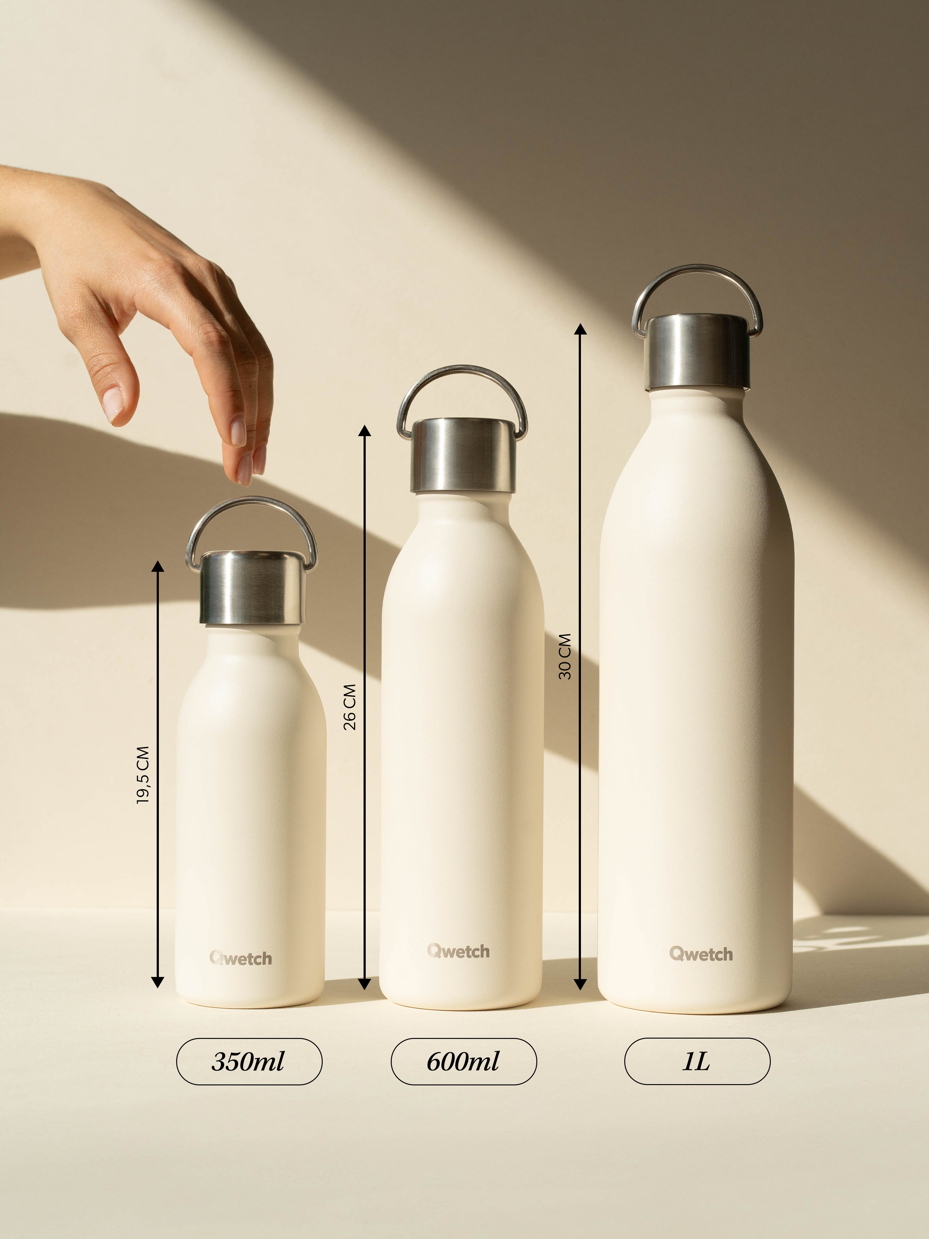 Qwetch Active Inox termoláhev 350 ml stříbrná nerez
