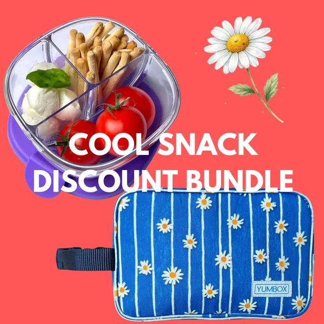 Yumbox Chill termo taška na svačinu Daisy Stripes Blue + vložky