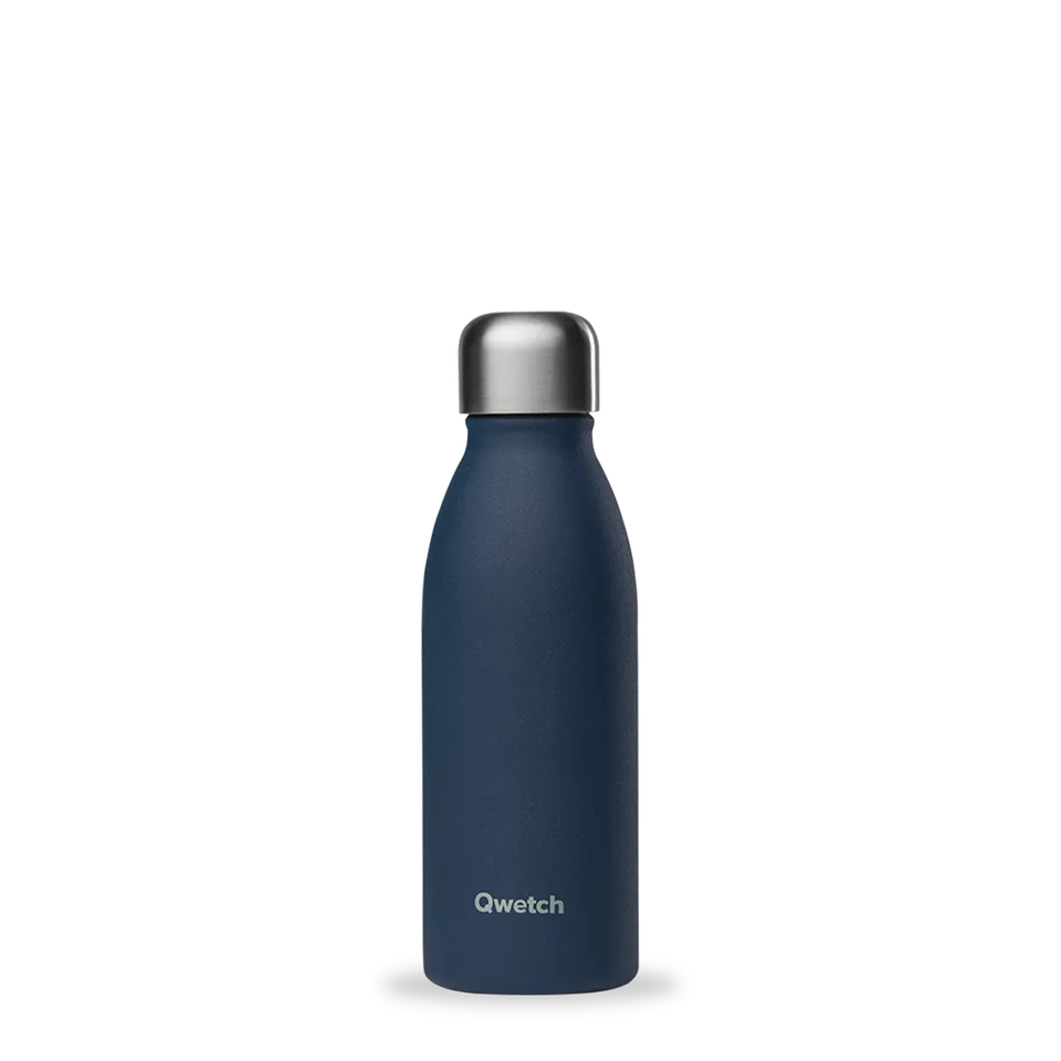 Qwetch One Granite Bleu láhev 500 ml jednostěnná