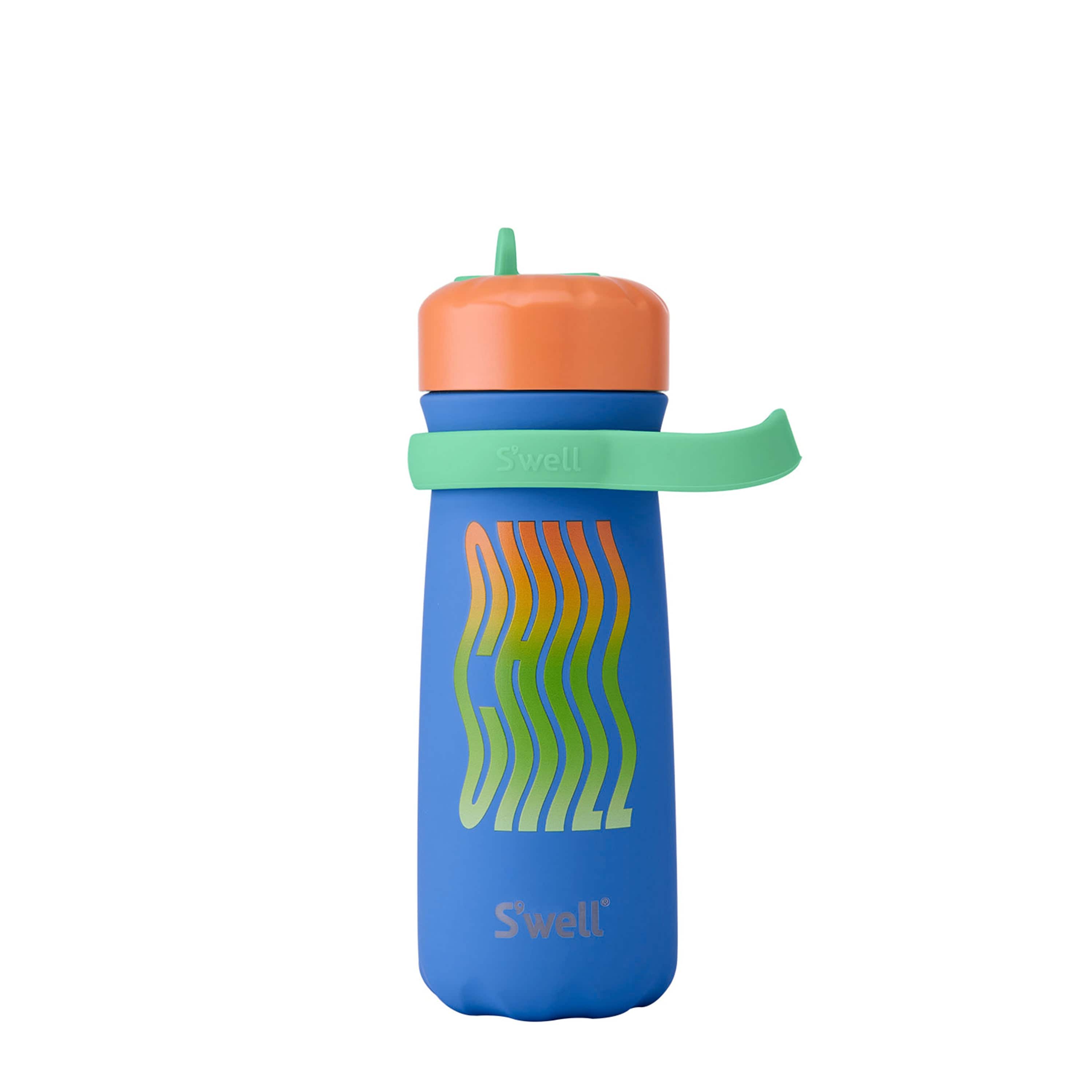 S'well Traveler termo lahev 473 ml modrá Flip Straw