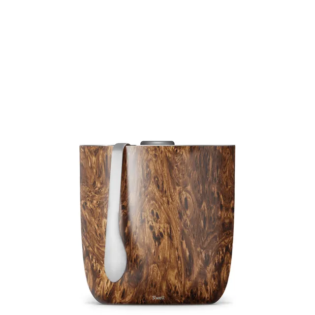 S'well Ice Bucket kbelík na led s kleštěmi 2 l Teakwood