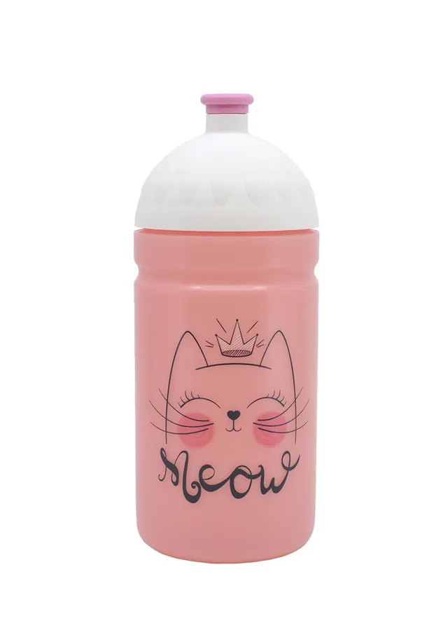 Zdravá lahev Mňau 0,5l + náhradní zátka BPA free
