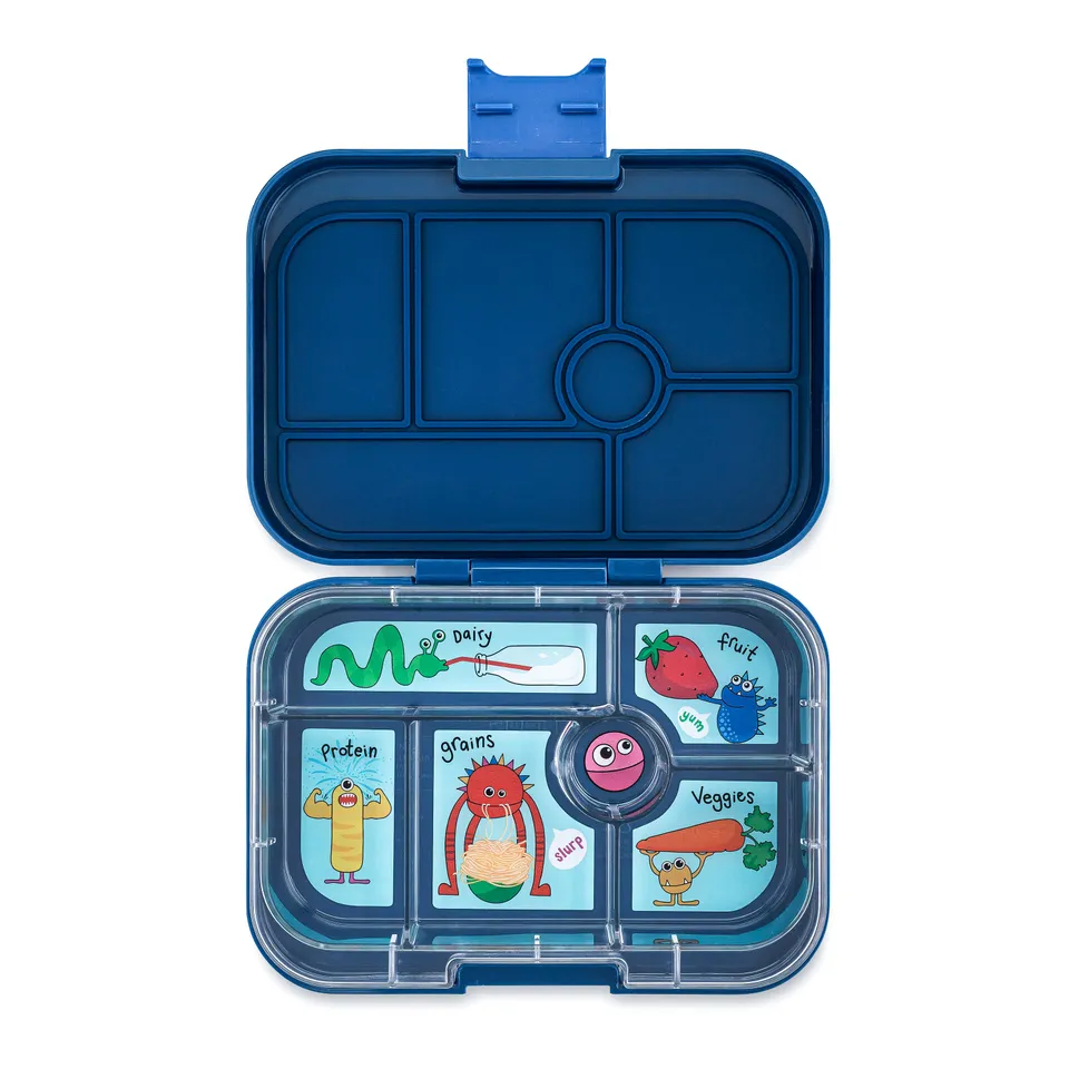 Yumbox Original svačinový box Ninja Blue 6komorový