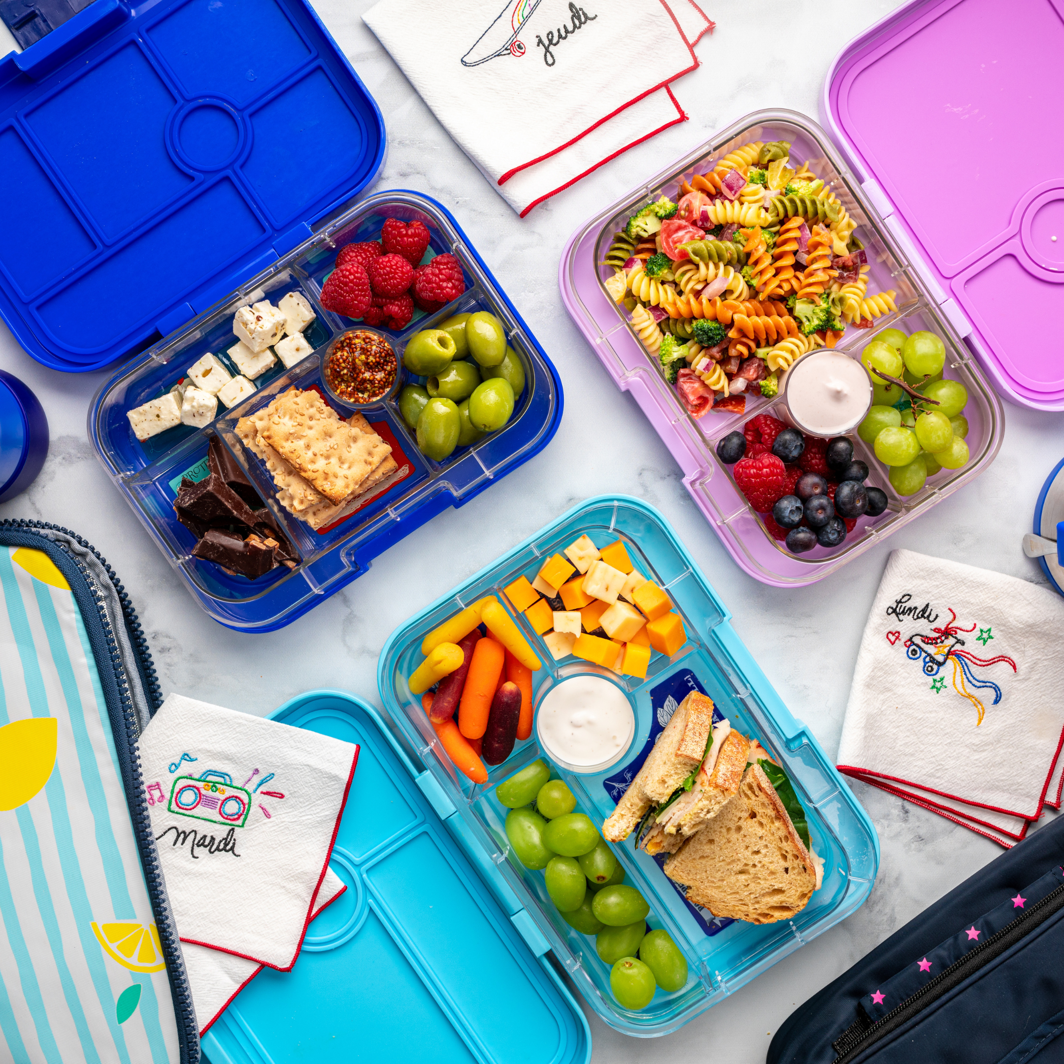 Yumbox Original Power Pink Paris svačinový box 6 přihrádek