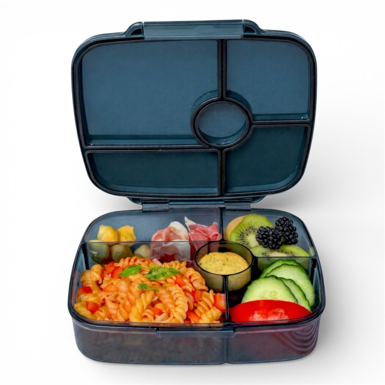Yumbox Go Large svačinový box 5 přihrádek Berlin Gray