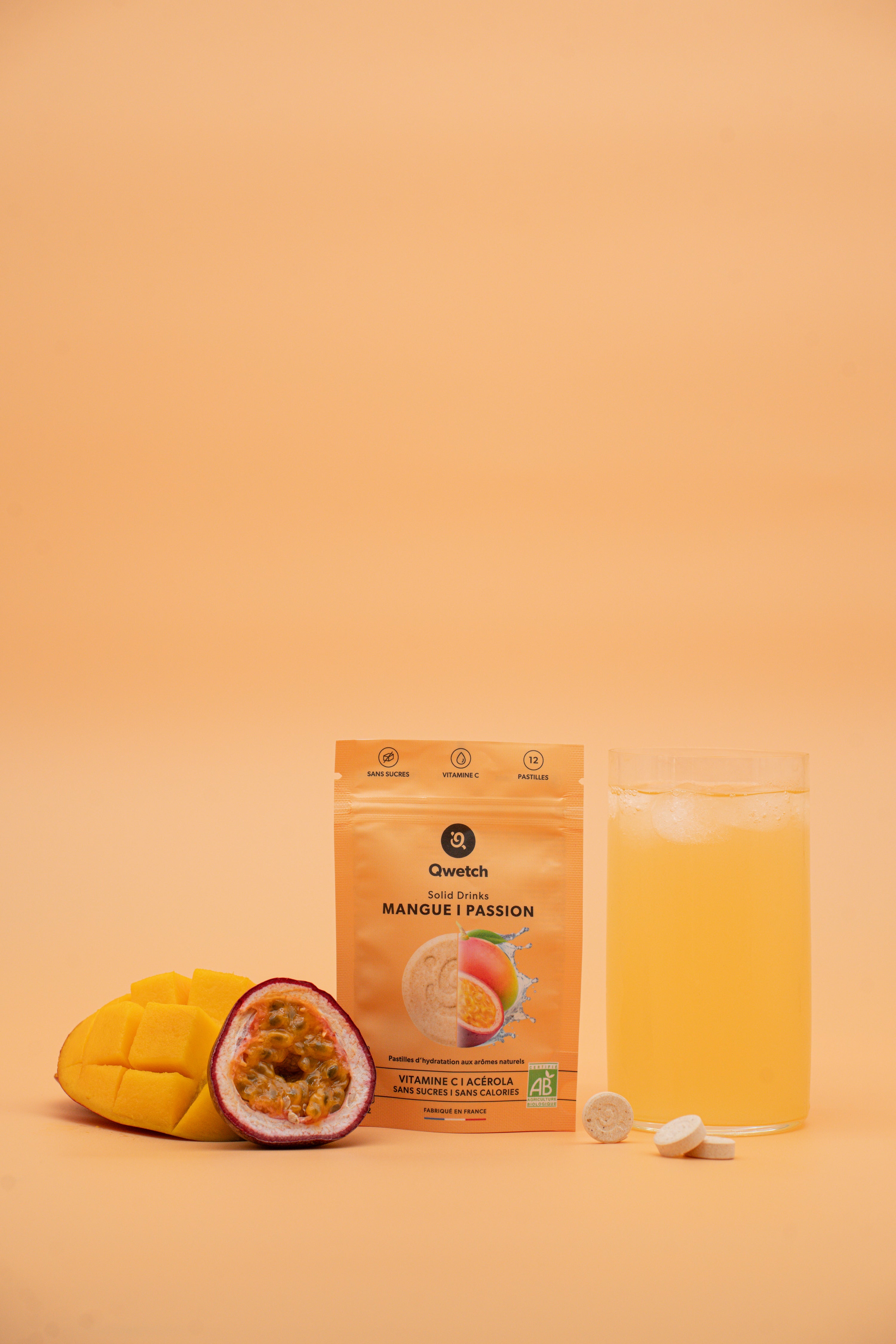 Qwetch Solid Drinks Routine Box Tilleul mango litchi