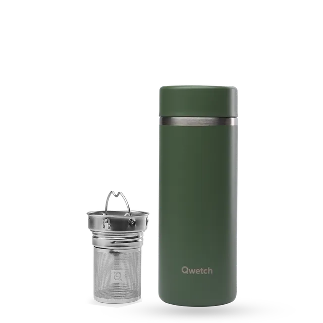 Qwetch Matt Kaki termokonvička 400 ml khaki