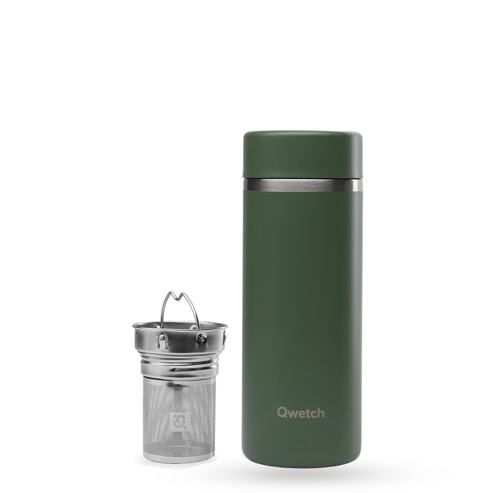 Qwetch Matt Kaki termokonvička 400 ml khaki