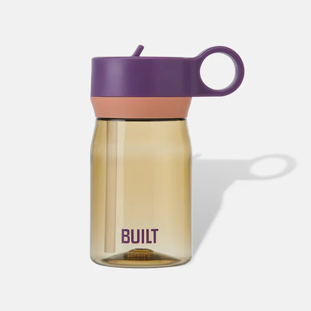 BUILT New York Cascade láhev s brčkem 355 ml do držáku