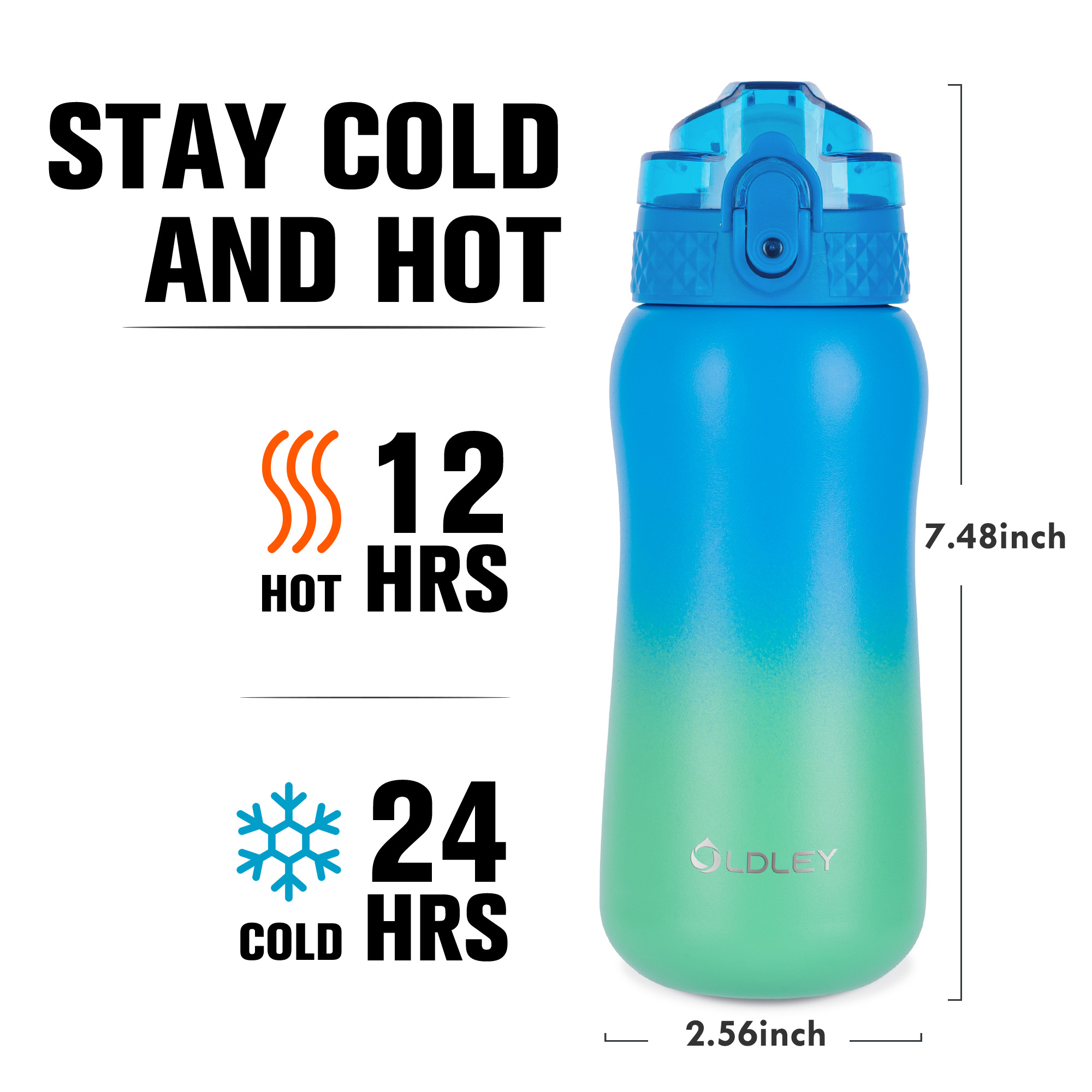 Oldley Rainforest dětská termoska 350 ml kovová prales