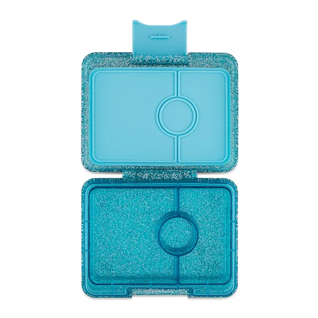 Yumbox Snack svačinový box Twinkle Teal Glitter 3 přihrádky