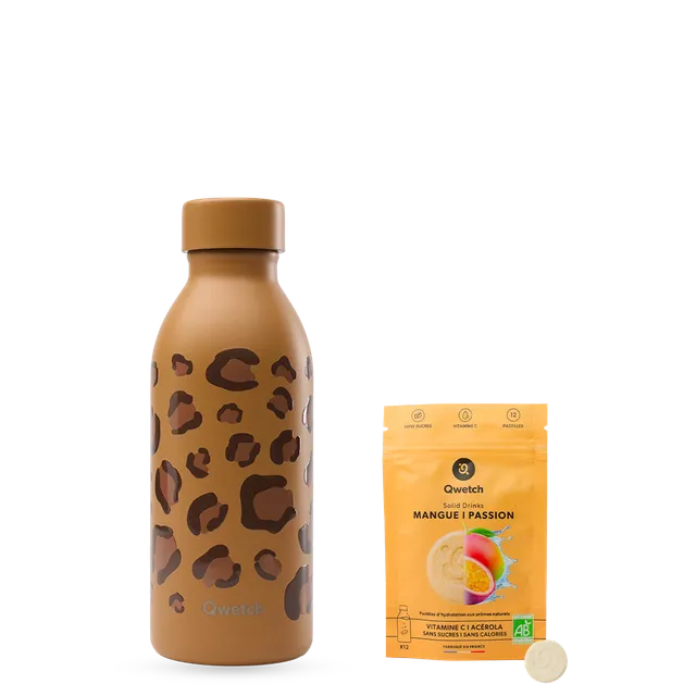Qwetch Icon Wild Camel cestovní lahev sada mango-marakuja
