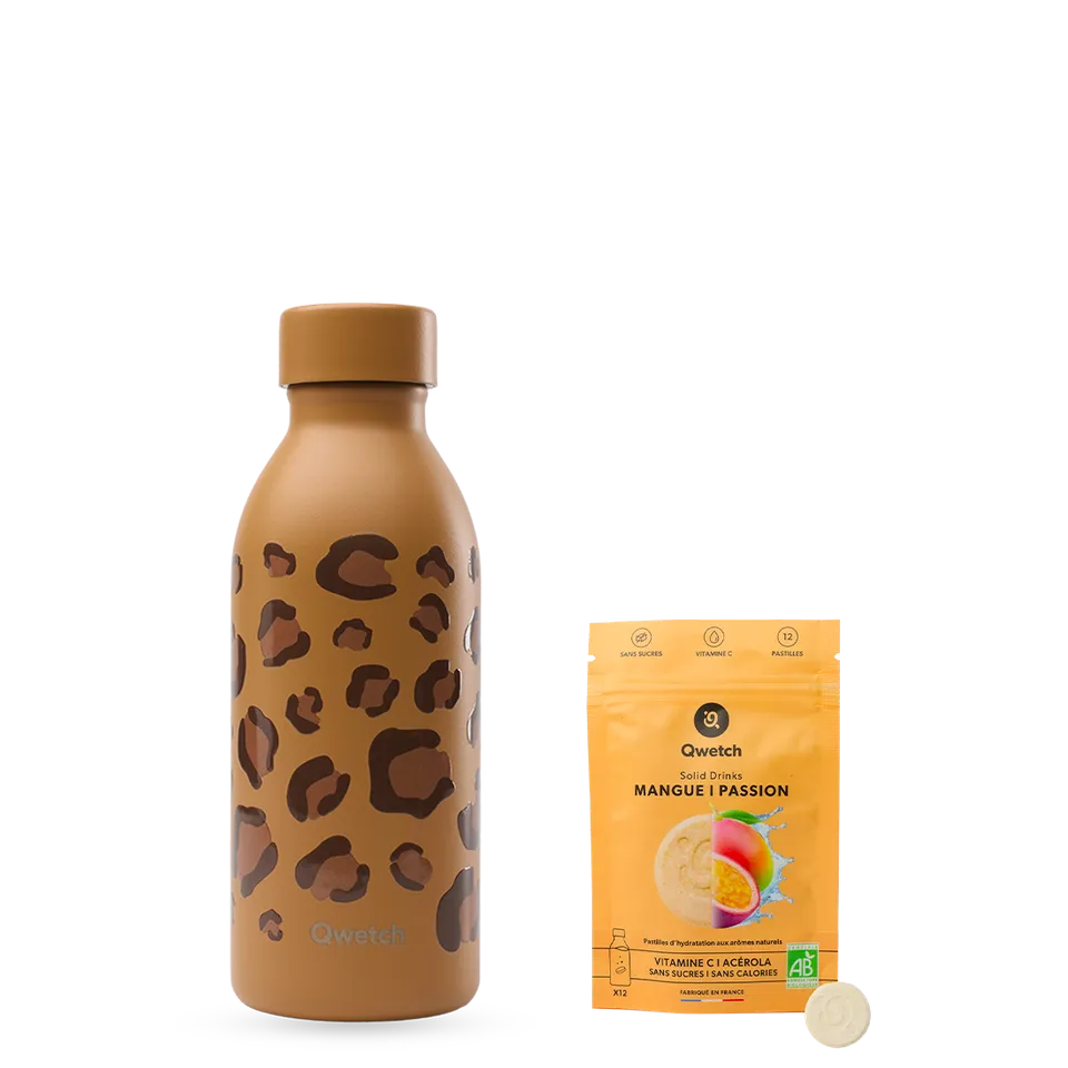 Qwetch Icon Wild Camel cestovní lahev sada mango-marakuja