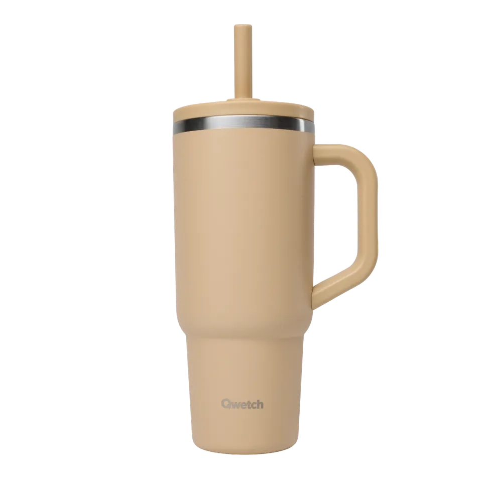 Qwetch Travel Cup Matt Lin termohrnek 900 ml s brčkem