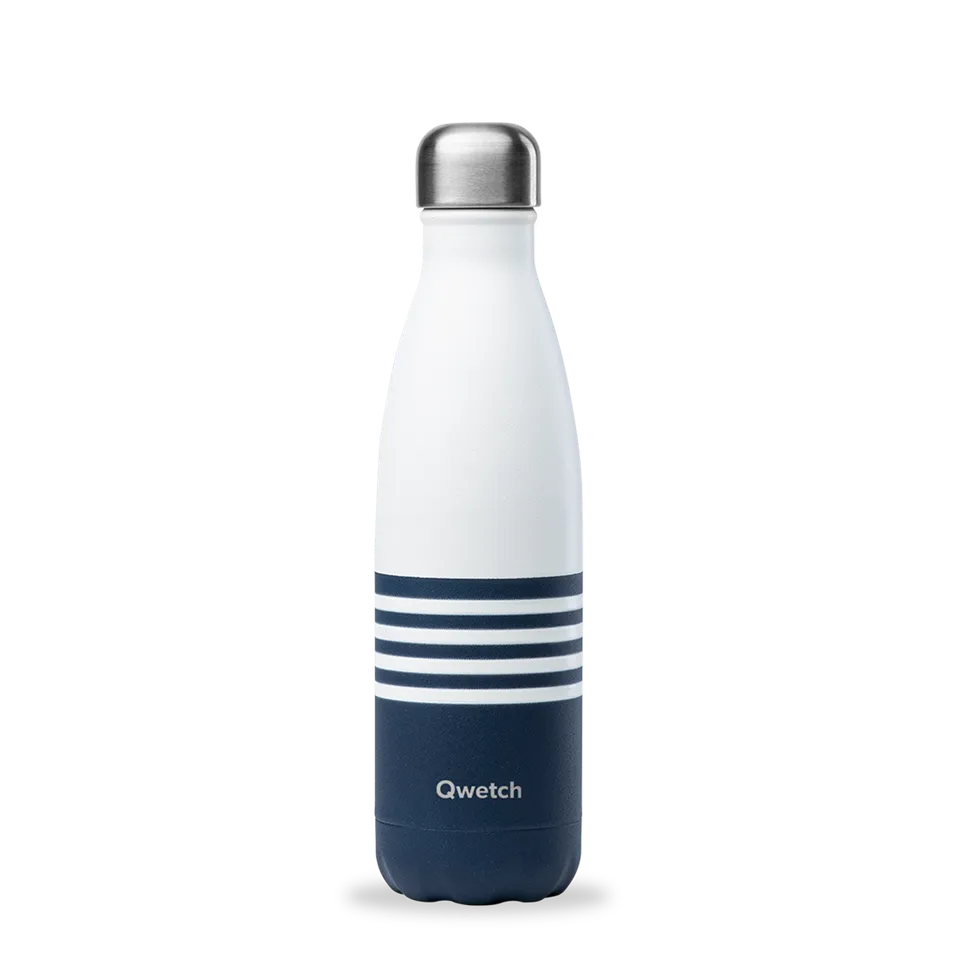 Qwetch Originals Marinière Bleu termo láhev 500 ml nerez