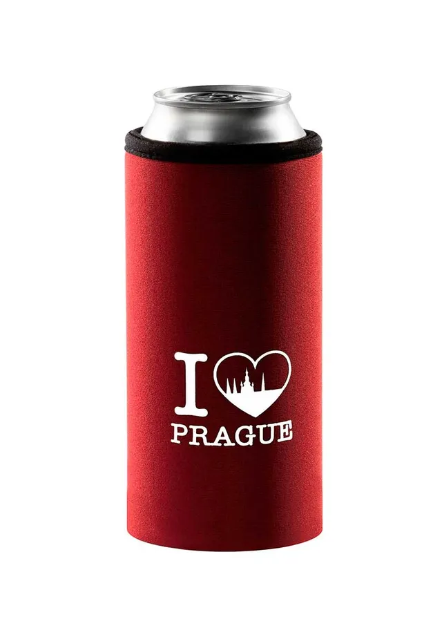 Coolbox termoobal na plechovku 0,5 l I Love Prague neopren