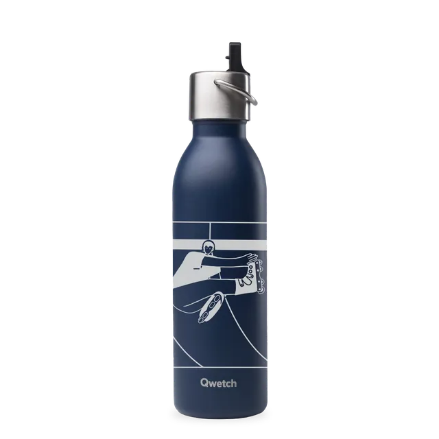 Qwetch Active Roller termo láhev 600 ml sportovní nerez