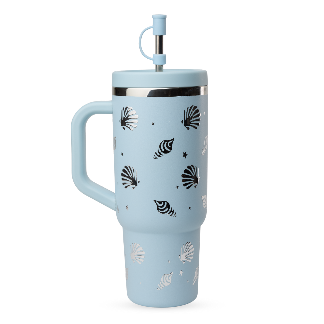 Qwetch Evasion Pastel Bleu termohrnek s brčkem 900 ml