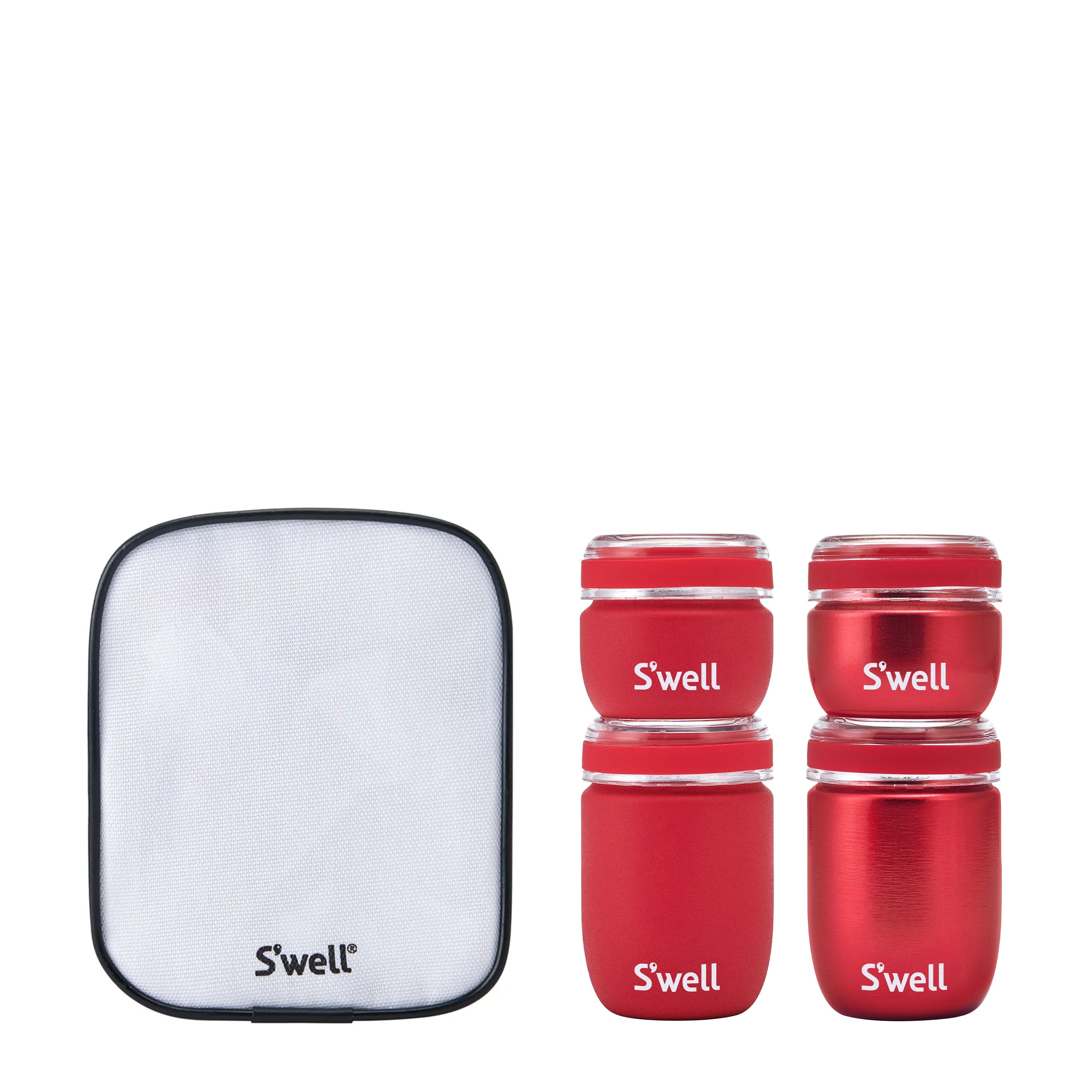S'well Travel Container Set cestovní lahvičky Pink netekoucí