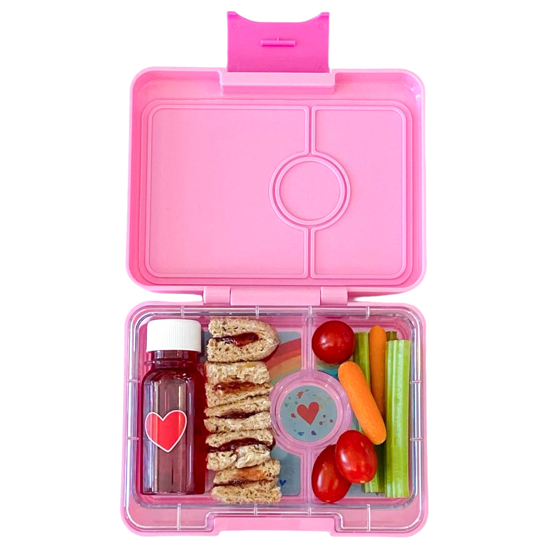 Yumbox Snack svačinový box Power Pink Rainbow 3 přihrádky