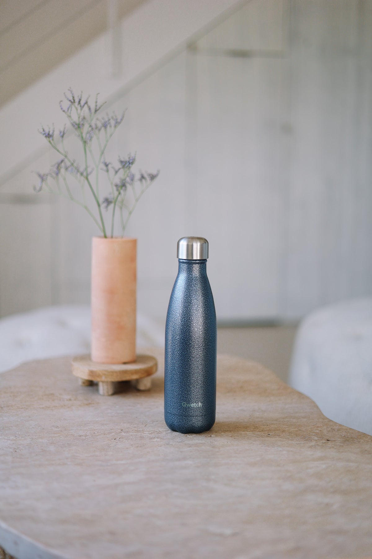 Qwetch Originals Roc termo láhev 500 ml modrá odolná