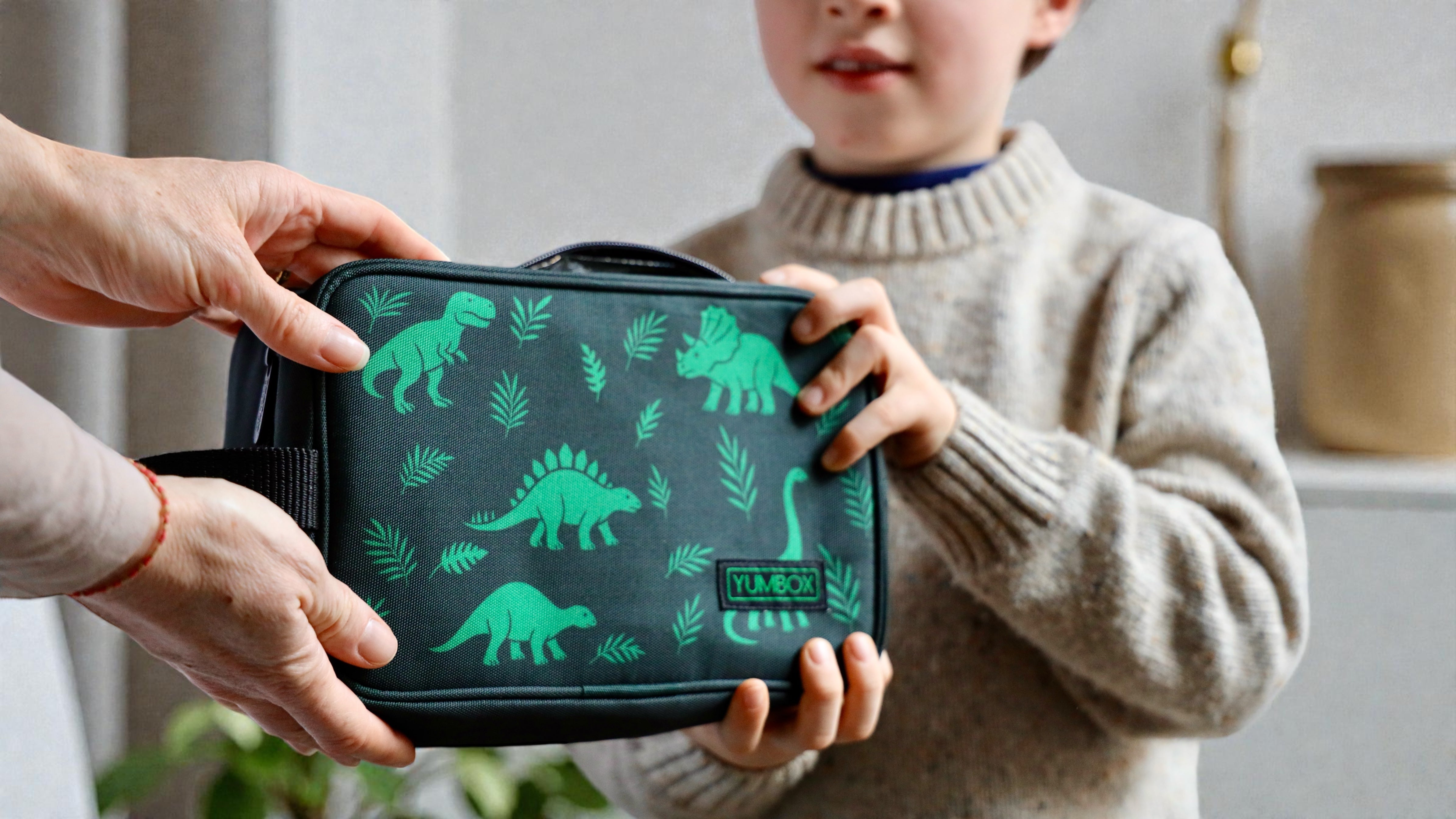 Yumbox Chill svačinová taška Dinos s chladicími vložkami