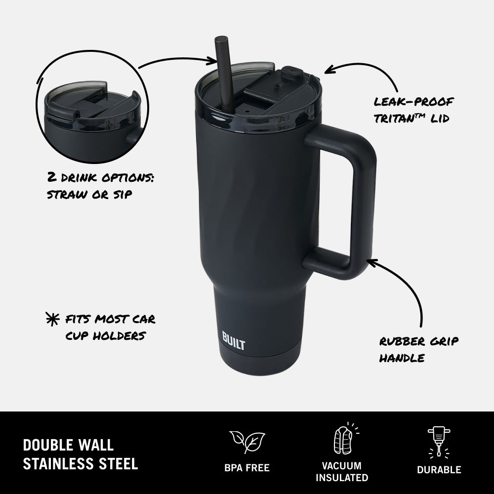 BUILT Wave Tumbler termohrnek 40 oz černý