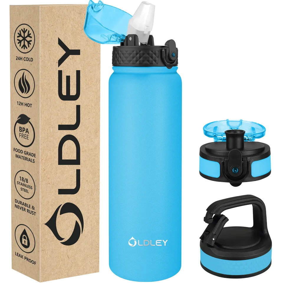 Oldley 32oz termoláhev sky blue-fialová gradient