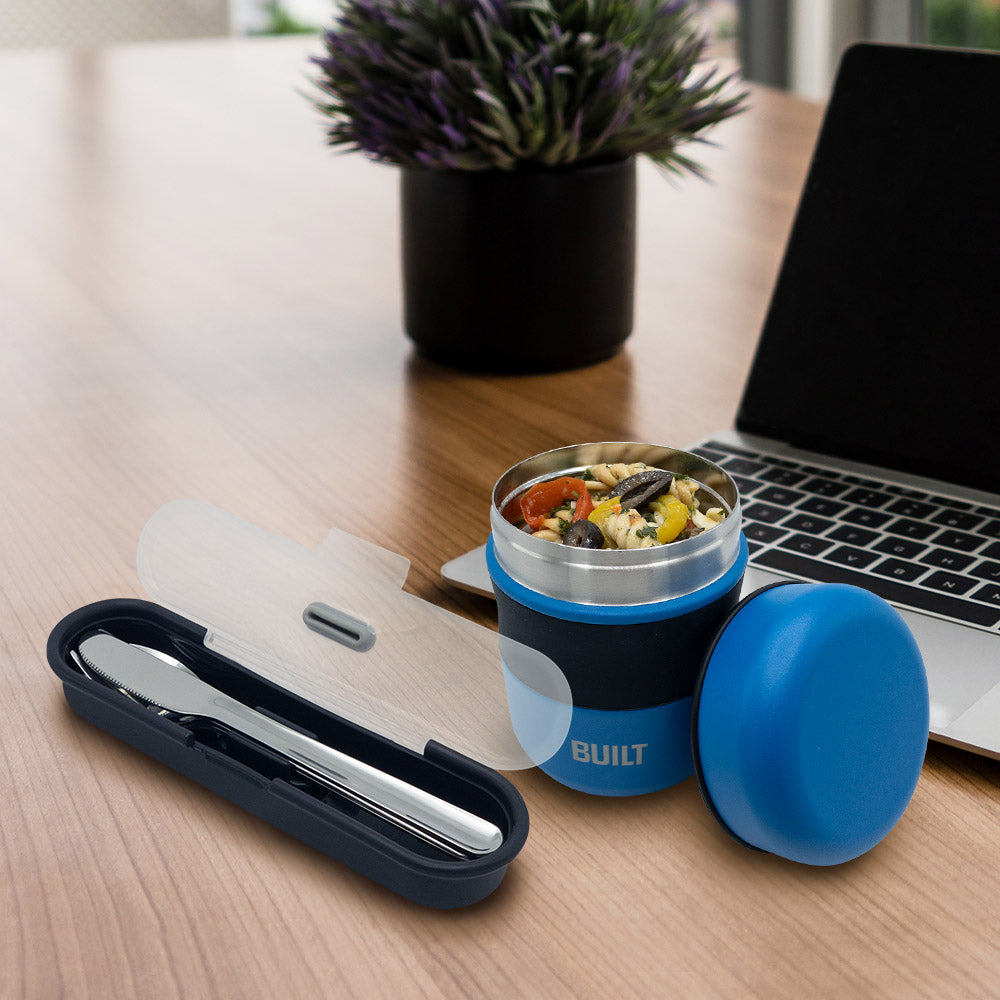 BUILT New York Gourmet sada příborů nerez černé pouzdro 4dílná