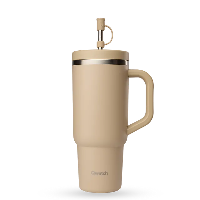 Qwetch Travel Cup Matt Lin termohrnek 900 ml s brčkem