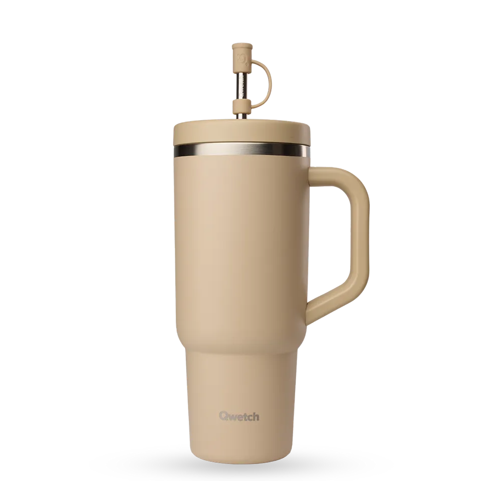 Qwetch Travel Cup Matt Lin termohrnek 900 ml s brčkem