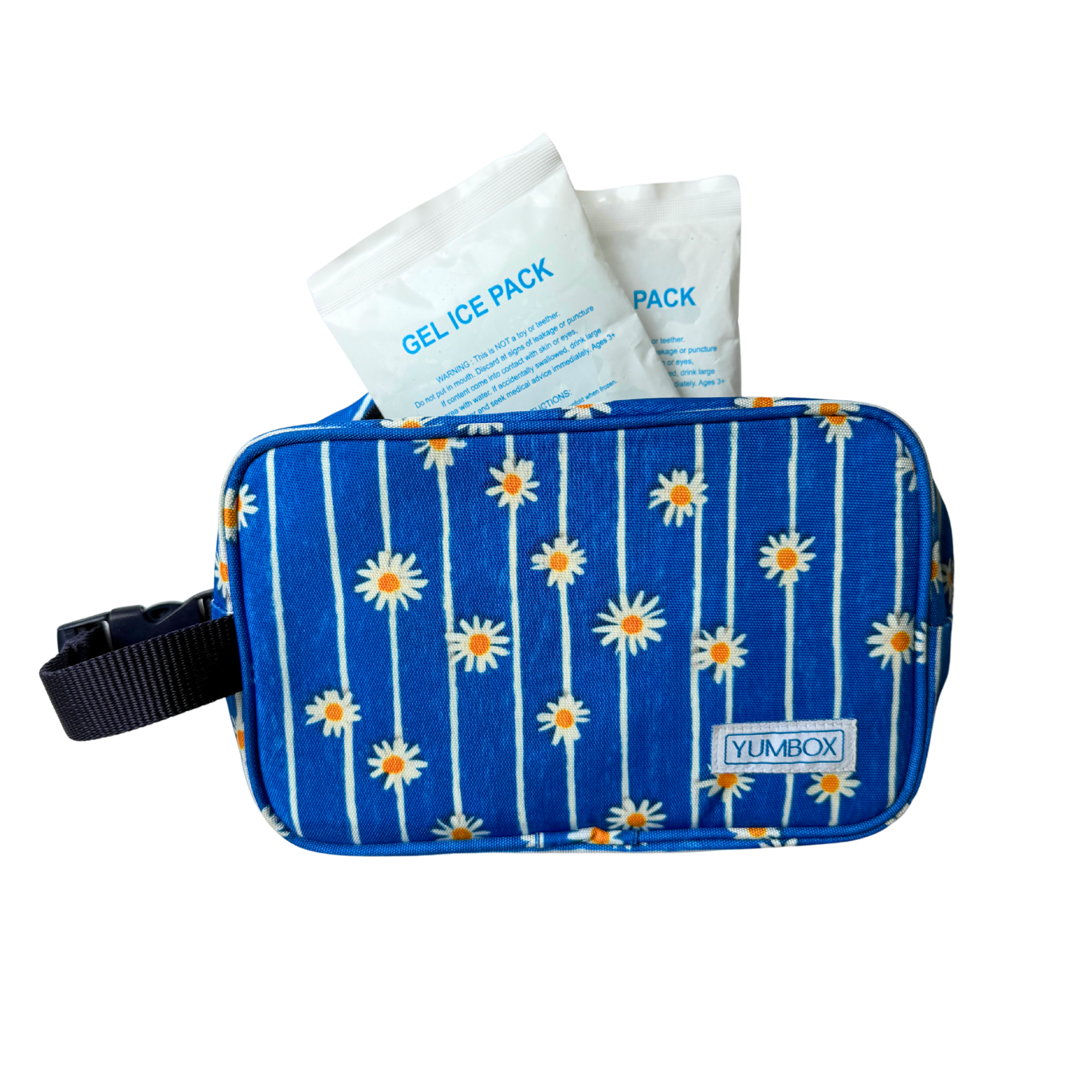 Yumbox Chill svačinová taška Daisy Stripes s vložkami
