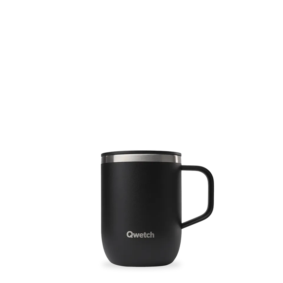 Qwetch termohrnek 350 ml Matt Noir nerez