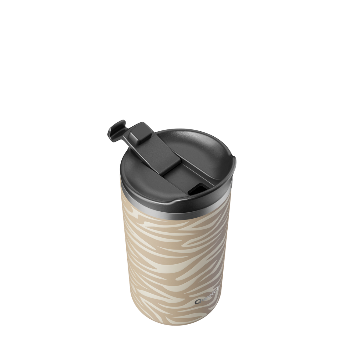Qwetch Wild Zebra termohrnek 350 ml nerez
