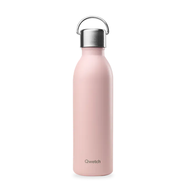 Qwetch Active Pastel Rose termoláhev 600 ml nerez