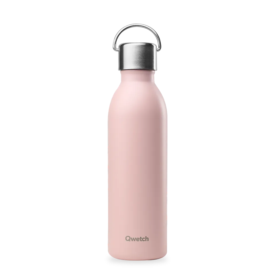 Qwetch Active Pastel Rose termoláhev 600 ml nerez