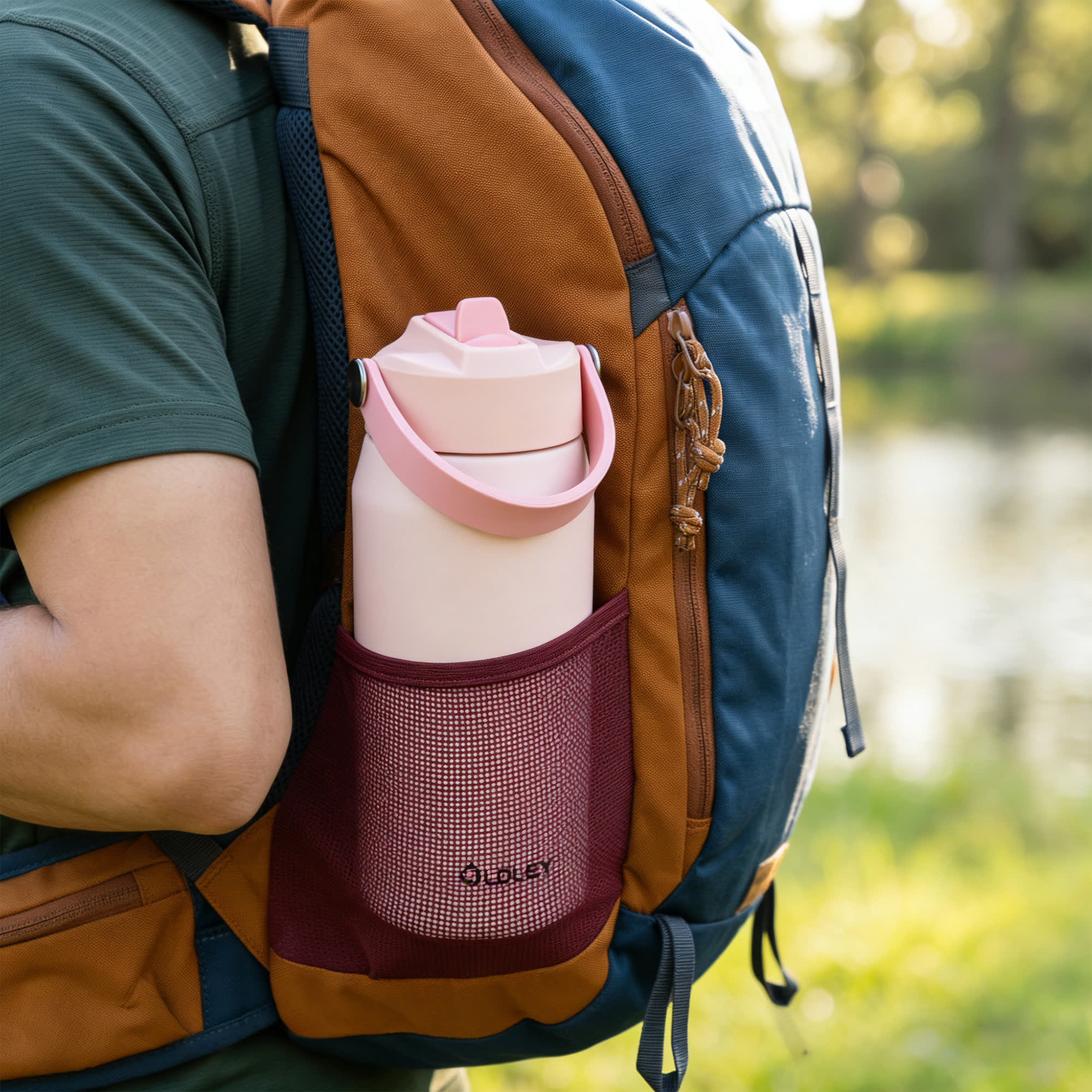 Oldley Gradient termoska světle růžová 24oz nerez
