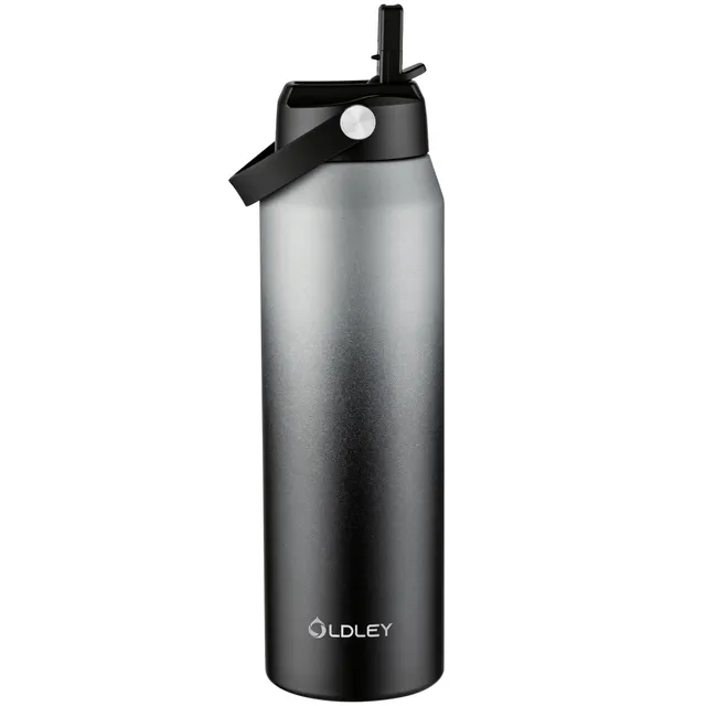 Oldley Gradient termo láhev 750 ml černo-šedá izolovaná
