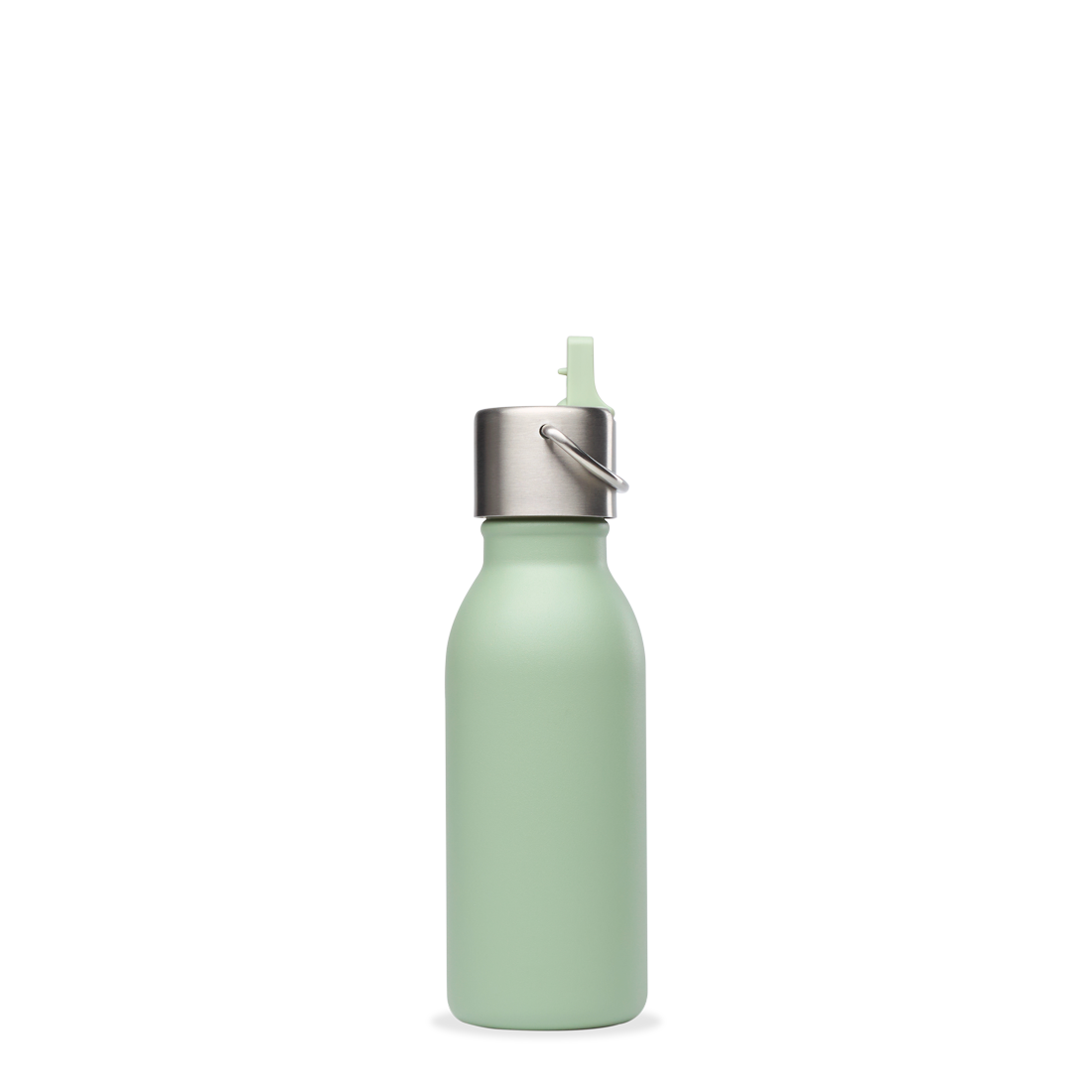 Qwetch Kids Matt zelená termoláhev 350 ml s brčkem