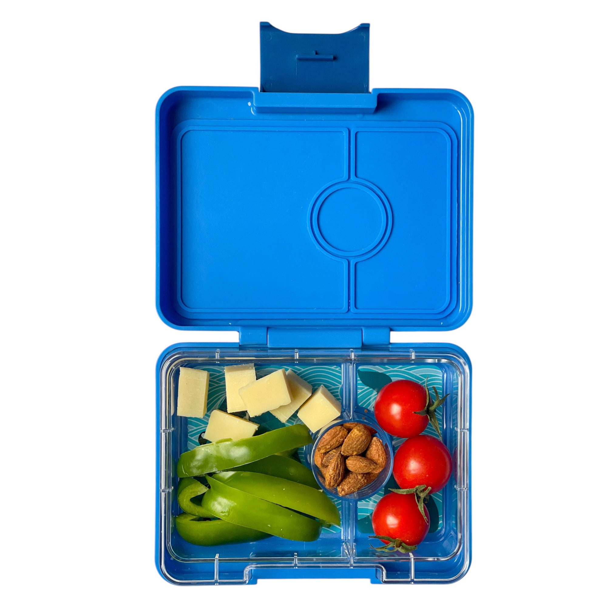 Yumbox Snack svačinový box Surf Blue Shark 3 přihrádky