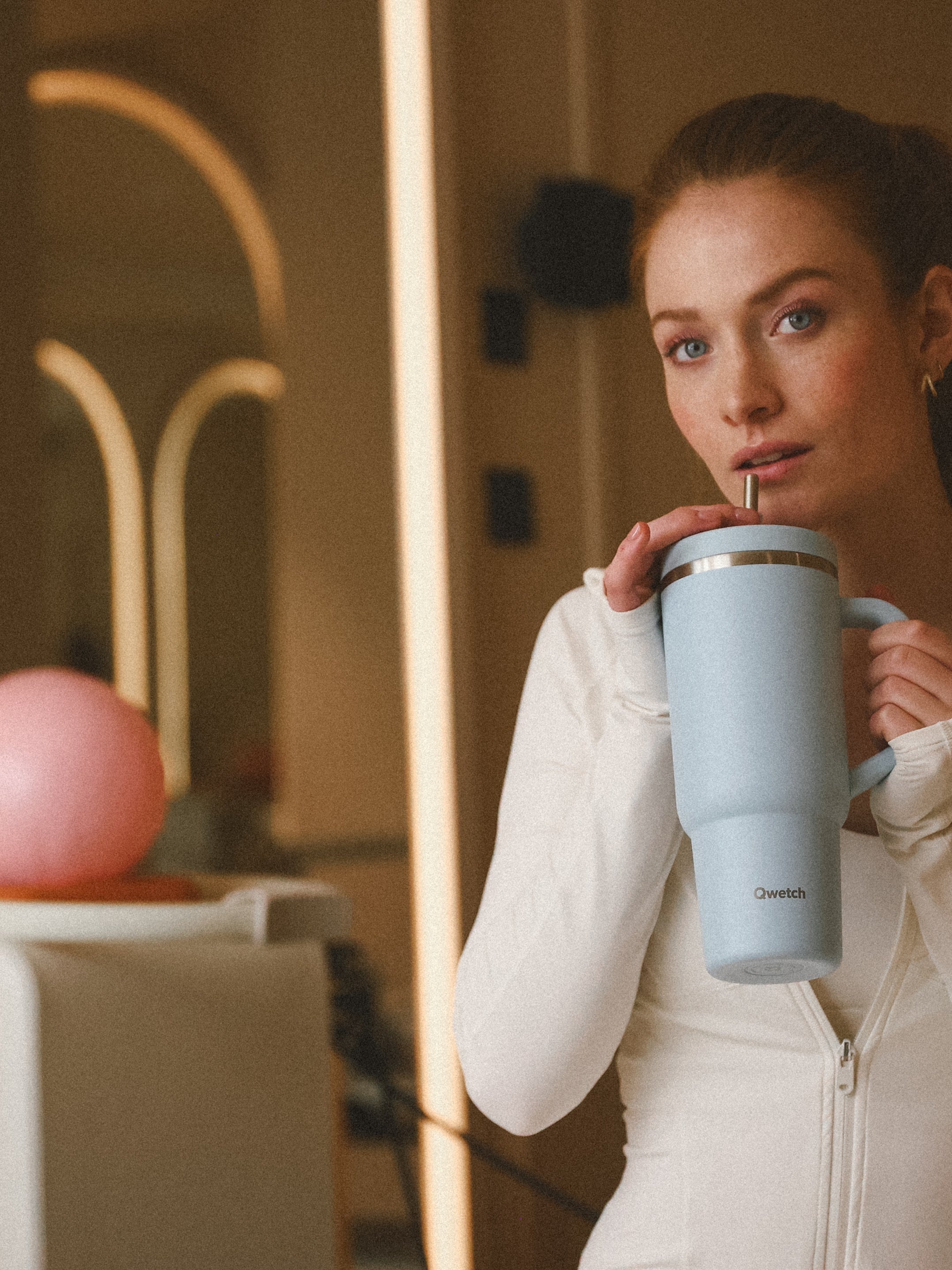 Qwetch brčko nerezové k Travel Cupu 900 ml náhradní díl