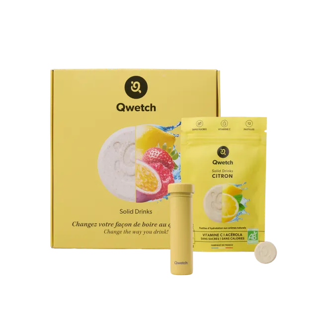 Qwetch Solid Drinks citron dárková sada 12 ks
